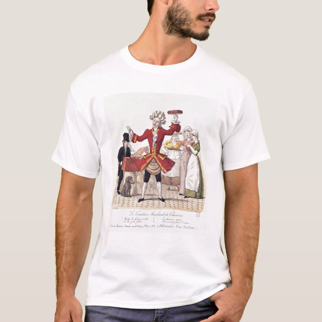 Der Straßen-Sänger, graviert von Alois Senefelder T-Shirt (Vorderseite)