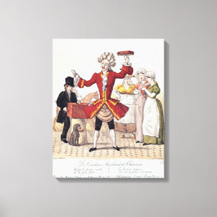 Der Street Singer, graviert von Alois Senefelder Leinwanddruck