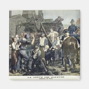 Der Streik des Bergmannes in Carmaux Magnet
