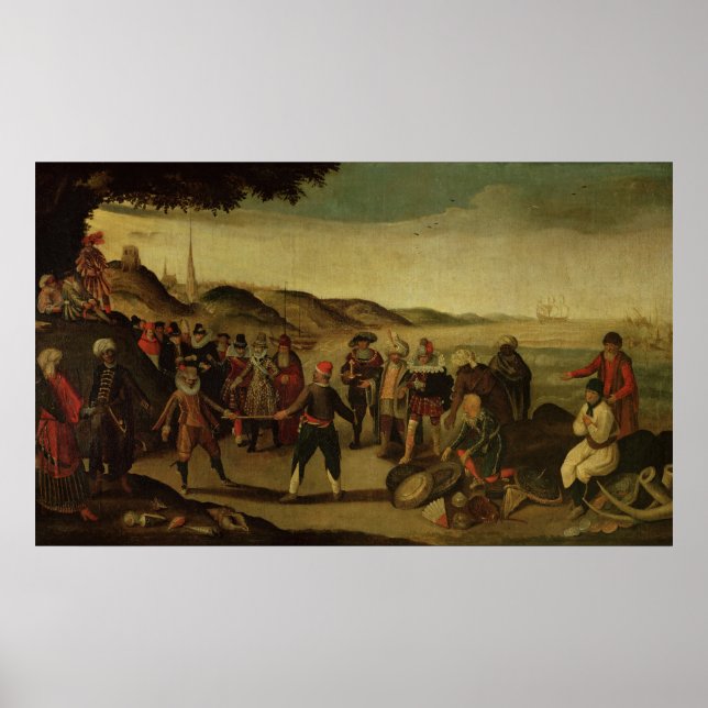 Der Streit um den goldenen Stapel Poster (Vorne)