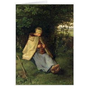 Der Stricker oder, der SitzShepherdess, 1858-60