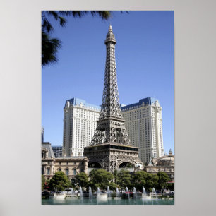 Der Strip, Paris Las Vegas, Luxury Hotel Poster