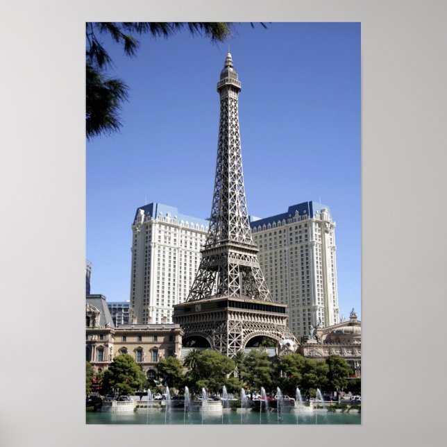 Der Strip, Paris Las Vegas, Luxury Hotel Poster (Vorne)