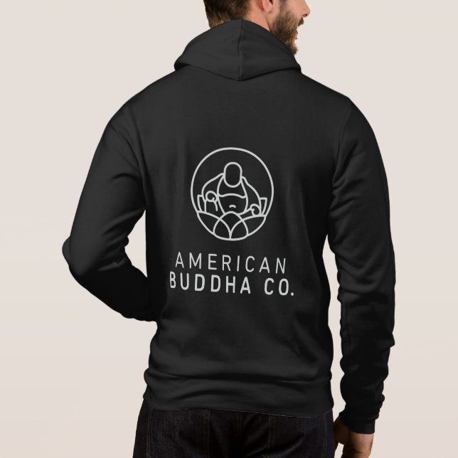 Der Stromausfall-Männer Amerikaner-Buddhas Co. Hoodie (Rückseite)