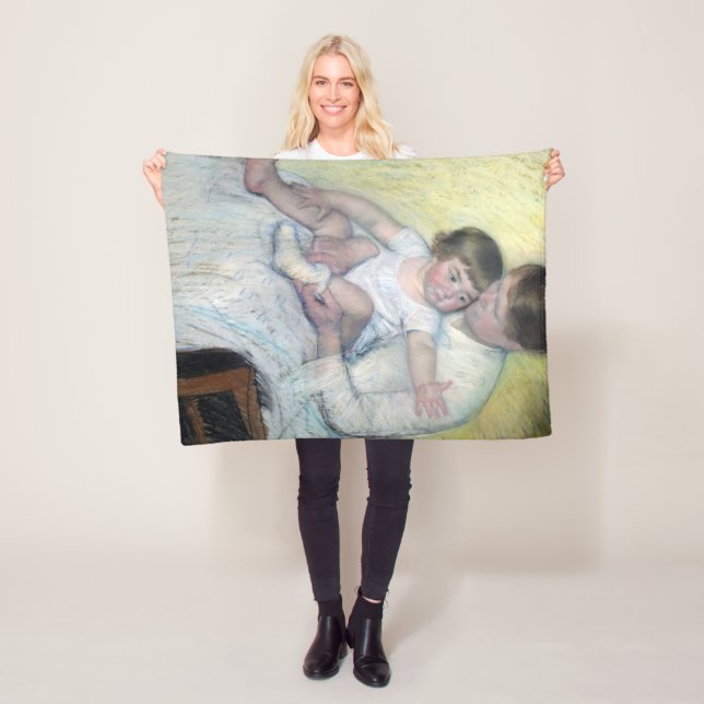 Der Strumpf, Mary Cassatt Fleecedecke (Beispiel)