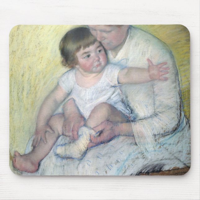 Der Strumpf, Mary Cassatt Mousepad (Vorne)