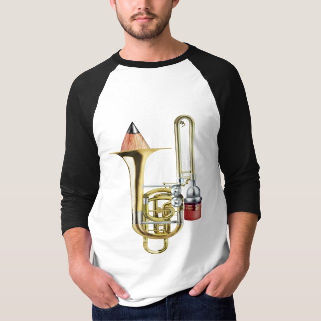 Der Stubbie BaßTrombone T-Shirt (Vorderseite)