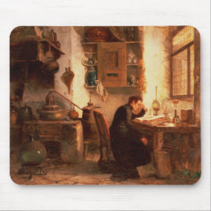 Der Student der Chemie und der Apotheke Mousepad