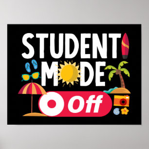 Der Studienmodus am letzten Schulsommer ist sonnig Poster