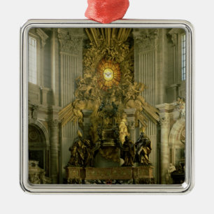 Der Stuhl von St Peter, 1665 Silbernes Ornament