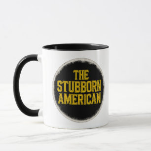 Der sture amerikanische Bold Emblem Becher Tasse