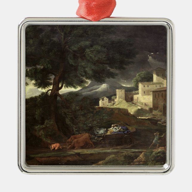 Der Sturm 2 Silbernes Ornament (Vorne)