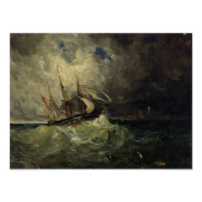 Der Sturm – Félix Ziem Poster (Vorderseite)