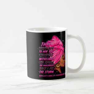 Der Sturm schwarzer Frauen Brustkrebs überlebt pin Kaffeetasse