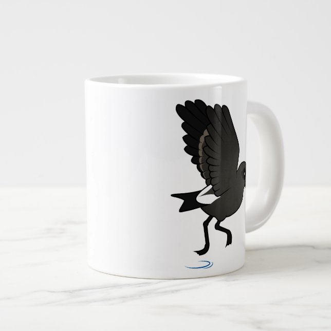 Der Sturm-Sturmvogel der Lauge (Flattern) Jumbo-Tasse (Vorderseite Rechts)