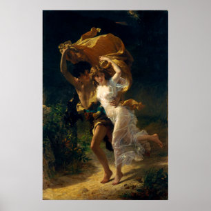 Der Sturm von Pierre Auguste Cot (1880) Poster