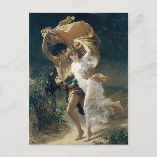 Der Sturm von Pierre Auguste Cot Postkarte (Vorderseite)