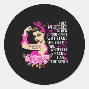 Der Sturmgewitter bei starken Frauen bricht den Kr Runder Aufkleber