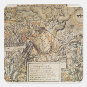 Der StürzenSchmelztiegel Quadratischer Aufkleber