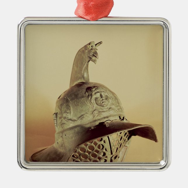 Der Sturzhelm Thracian Gladiators Silbernes Ornament (Vorne)