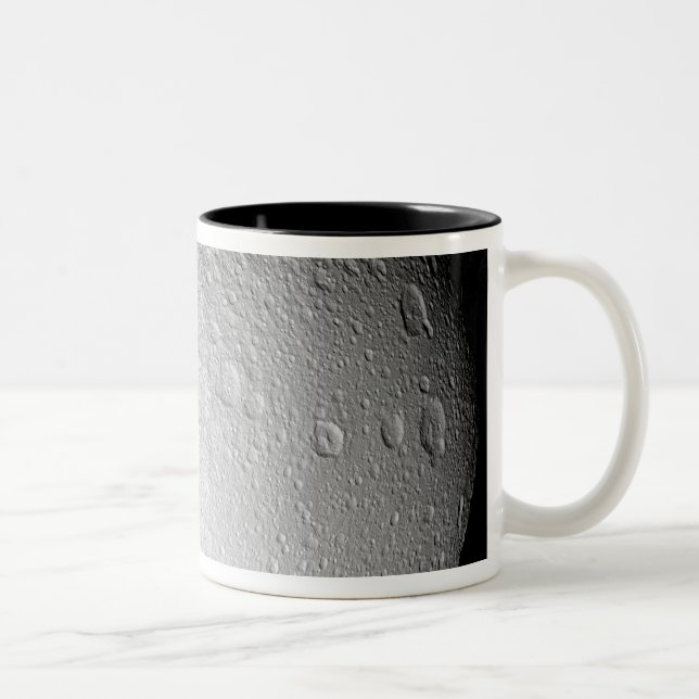 Der Südpol der Saturn-Mondteppiche Zweifarbige Tasse (Rechts)