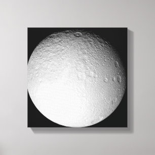 Der Südpol von Saturns Mond Tethys Leinwanddruck