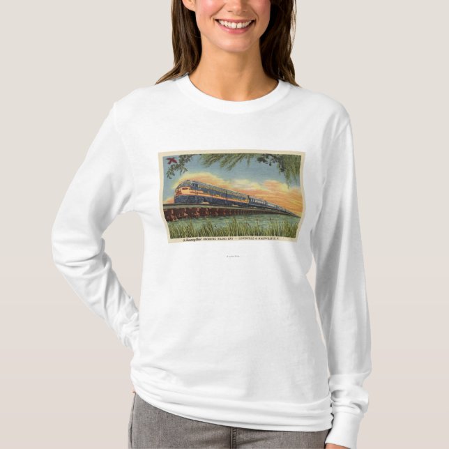 Der Summenvogel-Eisenbahn-Zug T-Shirt (Vorderseite)