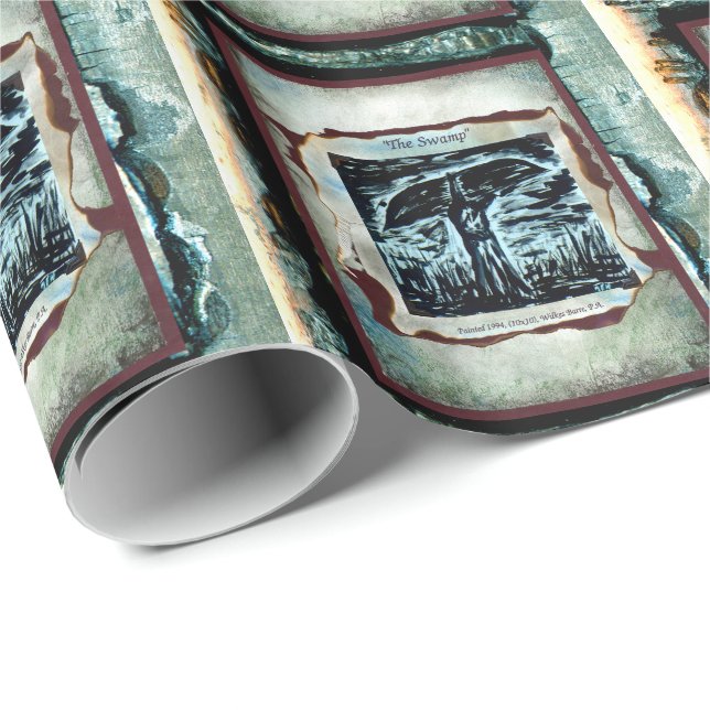 Der Sumpf Geschenkpapier (Rolleneckpunkt)