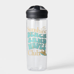 Der Sunshine Club, Strand, Sand, Waves Summer Quot Trinkflasche
