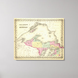 Der Superior-See und der nördliche Teil von Michig Leinwanddruck