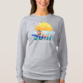 Der Surfer fährt die Welle | Frauen Langschläfchen T-Shirt