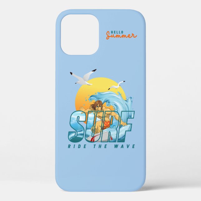 Der Surfer fährt die Welle | (M) Case-Mate iPhone Hülle (Rückseite)