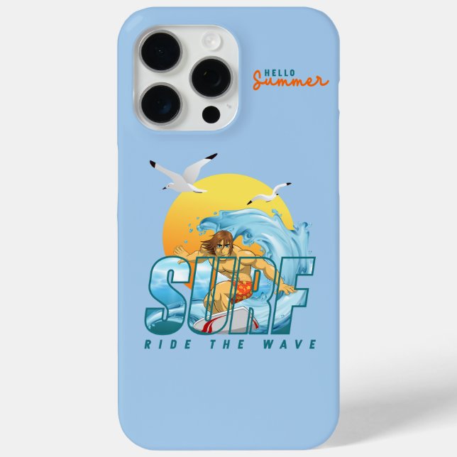 Der Surfer fährt die Welle | (M) Case-Mate iPhone Hülle (Rückseite)