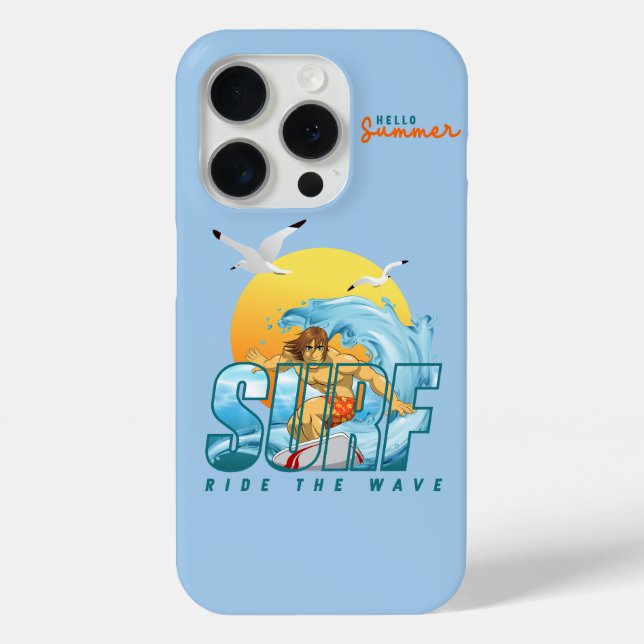 Der Surfer fährt die Welle | (M) Case-Mate iPhone Hülle (Rückseite)