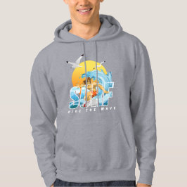 Der Surfer fährt die Welle | Männer Hoodie