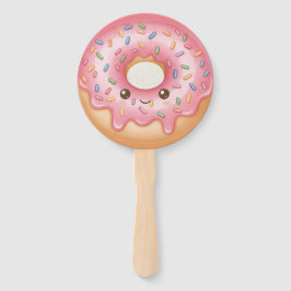 "Der süße Donut" – Süße und festliche Illustration Fächer