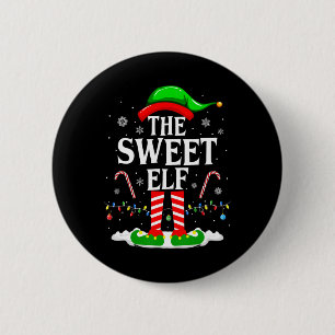 Der süße Elf Xmas lustige passende Familiensgruppe Button