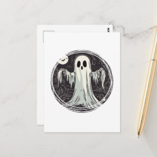 Der süße kleine Halloween-Geist Postkarte