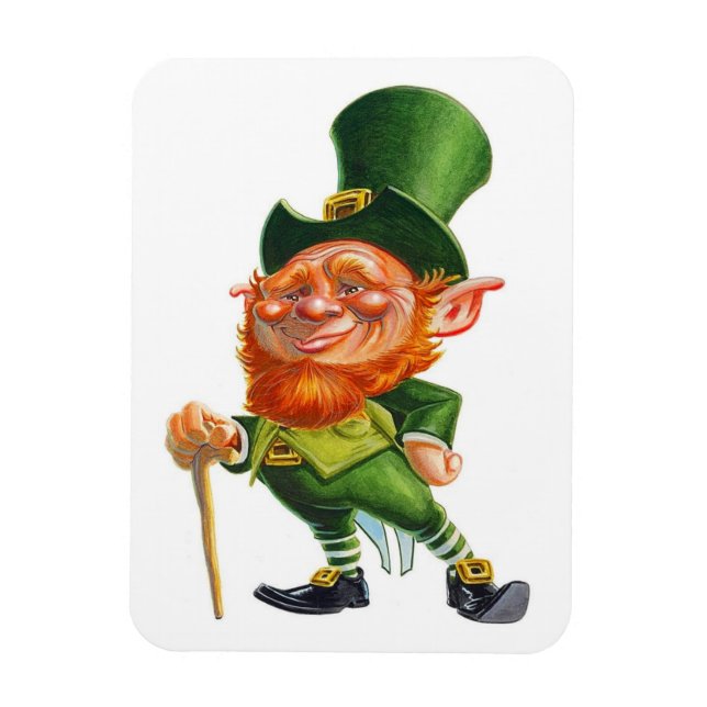 DER SÜßE LEPRECHAUN Magnet (Vertikal)