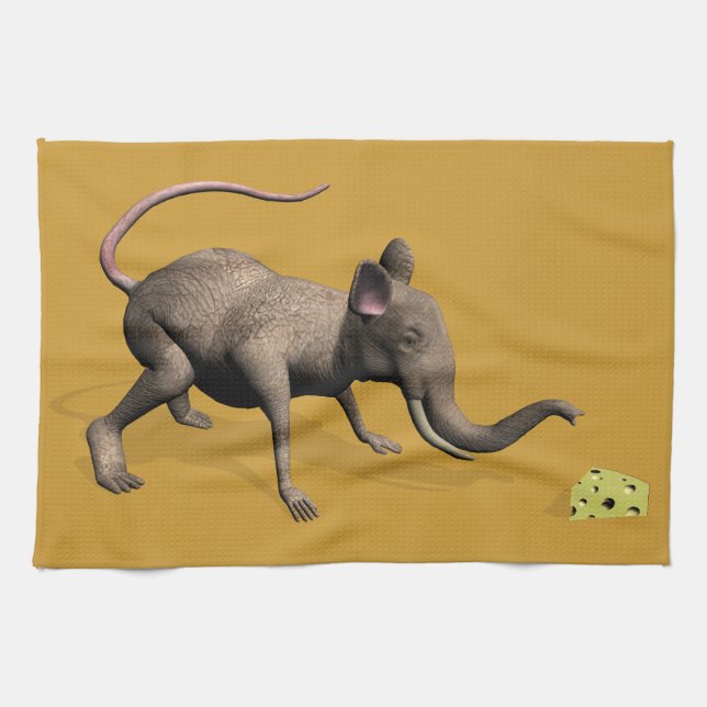 Der süße Mouphant Geschirrtuch (Horizontal)