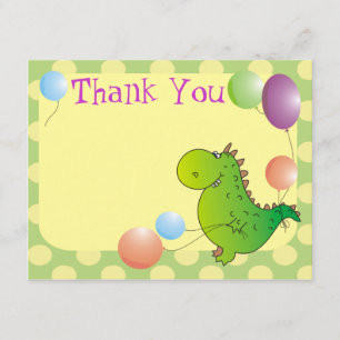 Der süßen Drache-Kinder danken Ihnen zu kardieren Dankeskarte