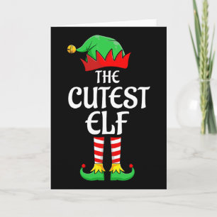 Der süßeste Elf Xmas passende Weihnachten Familien Karte
