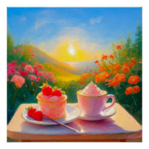 Der süßeste Nachmittag des glänzenden Tages-Poster