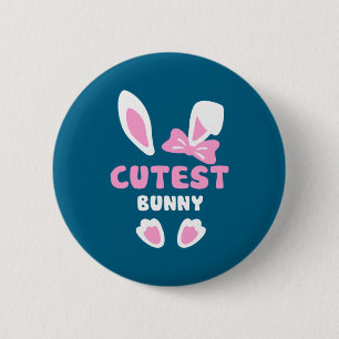 Der süßeste Osterhase süßestes Kaninchen Button