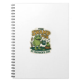 Der Swamp Pub Frosch St.Patrick's Day Notizblock
