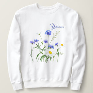 Der Sweatshirt-Yellowstone-Wildblumen der Frauen Sweatshirt