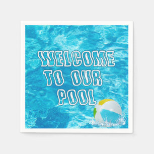 Der Swimmingpool Serviette