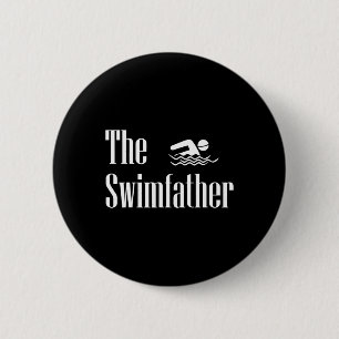 Der Swimvater Schwimmer Vater Leben Vater D Button