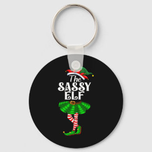 Der Sy Elf Xmas Lustiger Weihnachten Passende Fami Schlüsselanhänger