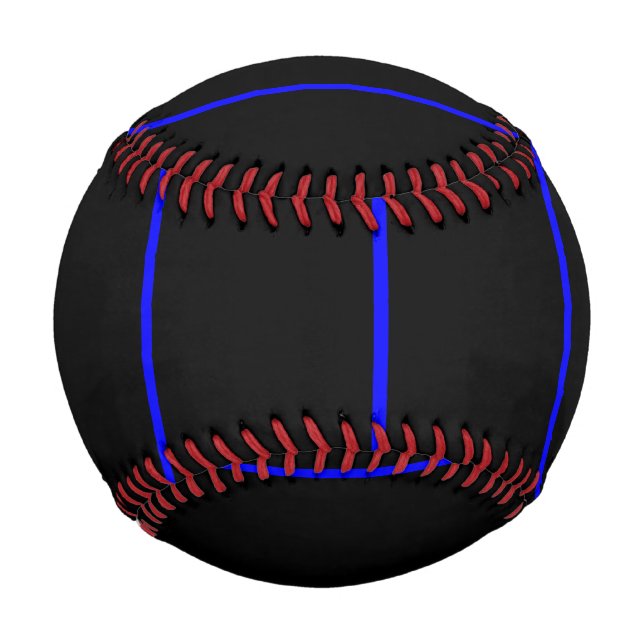 Der symbolische, dünne blaue Linienstil Baseball (Vorderseite)